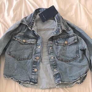 Brandy Melville Cropped Jean Jacket